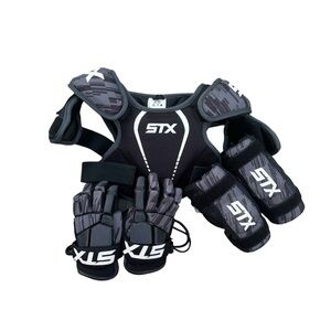 STX Lacrosse Starter Kit - Gloves, Shoulder Pads & Arm Pads SIZE XXS